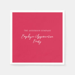 Händelse för utvärdering av röd medarbetare pappersservett