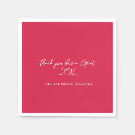 Händelse för utvärdering av röd medarbetare pappersservett