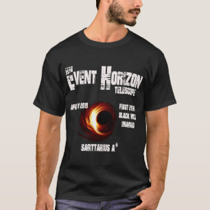 Händelse Horizon Telescope Sagittarius Black Hål T Shirt