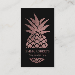 Händelse som sköter om modern rosa guld- ananas visitkort