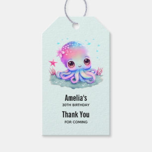 Händelse vid Cute Octopus Sea CreatEvent Tack Presentetikett