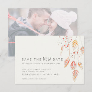 Händelseändring i bröllop spara den nya datumskala datumet
