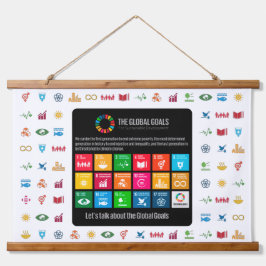 Händelsebakgrund SDG Wall Art för klassrumskontor