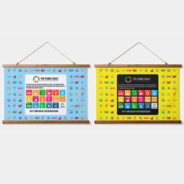 Händelsebakgrund SDG Wall Art för klassrumskontor