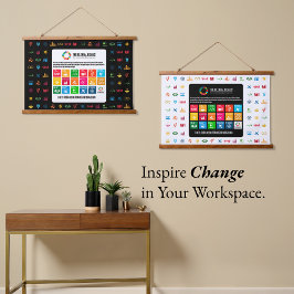 Händelsebakgrund SDG Wall Art för klassrumskontor