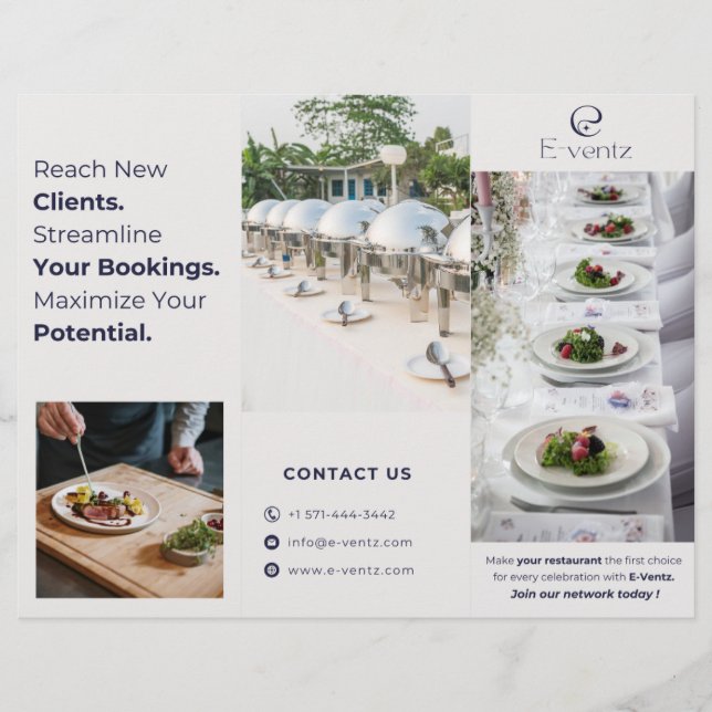 Händelsebroschyrer för professionell Marknadsförin (Framsida)