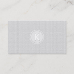 Händelsedesign för monogrammets moderna Linen Stru Visitkort