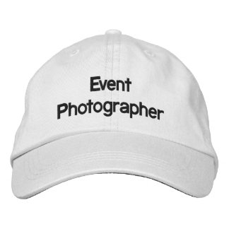 Händelsefotograf broderade Hat Broderad Keps