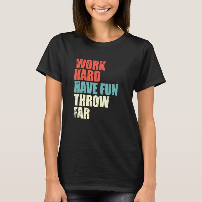 Händelseidrotten Spår och Fält diskuterar spjutspe T Shirt (Framsida)