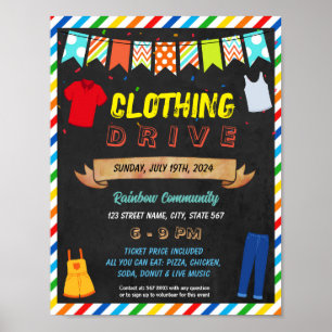Händelsemall för Clothing Drive Poster