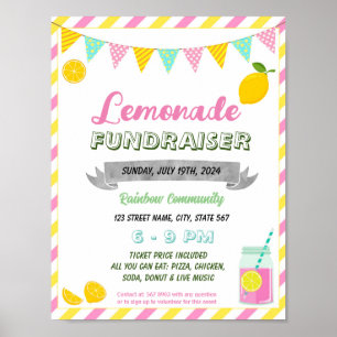 Händelsemall för insamling av rosa lemonade-medel poster