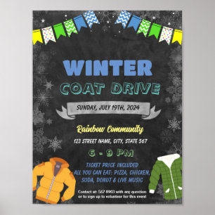 Händelsemall för Vinter-Jacka enhet Poster