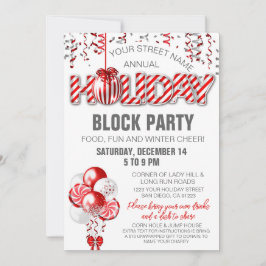 Händelsembaron Peppermynt Candy Helgdag Inbjudan