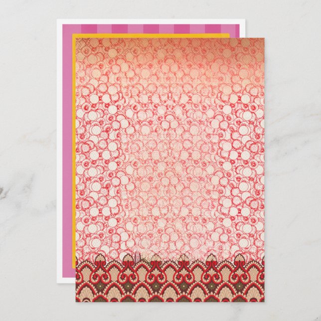 Händelsemeddelande om studenten, födelsedag och li meddelande (Fram/baksida)