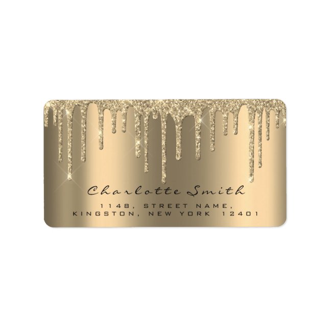 Händelsemeddelanden Möhippa Returadress Drives Gul Adressetikett (Framsidan)