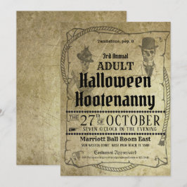 Händelsemeddelandet Halloween Western Costume Boll Inbjudningar
