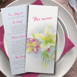 Händelsemidmeny för Hellebore art bröllop eller vå Meny