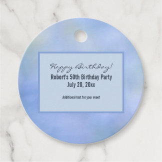 Händelsen Avslappnad Abstrakt Blue Gult Mönster Gåvor Etiketter