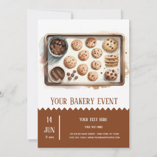 Händelsen Bakery Bake Inbjudningar