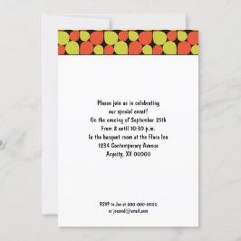 Händelsen blommigt Abstrakt Retro Mönster Inbjudningar