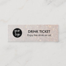 Händelsen chic Drink Biljett Voucher Company Logot