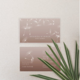 Händelsen Dandelion Confetti Chocolate Glam Ombre Visitkort