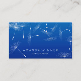 Händelsen Dandelion Confetti Cobalt Blue Glam Ombr Visitkort