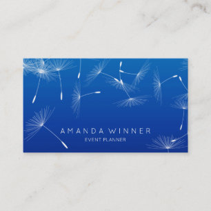 Händelsen Dandelion Confetti Cobalt Blue Glam Ombr Visitkort