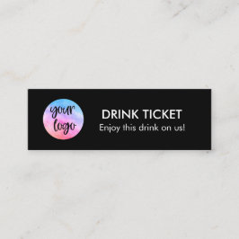 Händelsen Drink Biljett Voucher Company Logotyp Pa