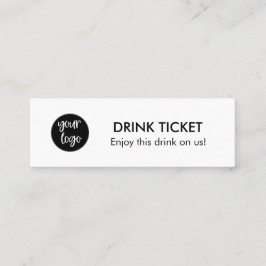 Händelsen Drink Biljett Voucher Company Logotyp Pa