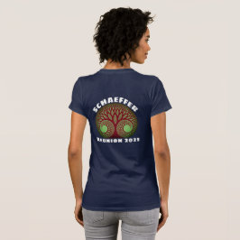 Händelsen eller återföreningen Fractal Family Träd T Shirt
