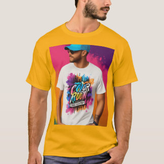 Händelsen färg springa. t shirt