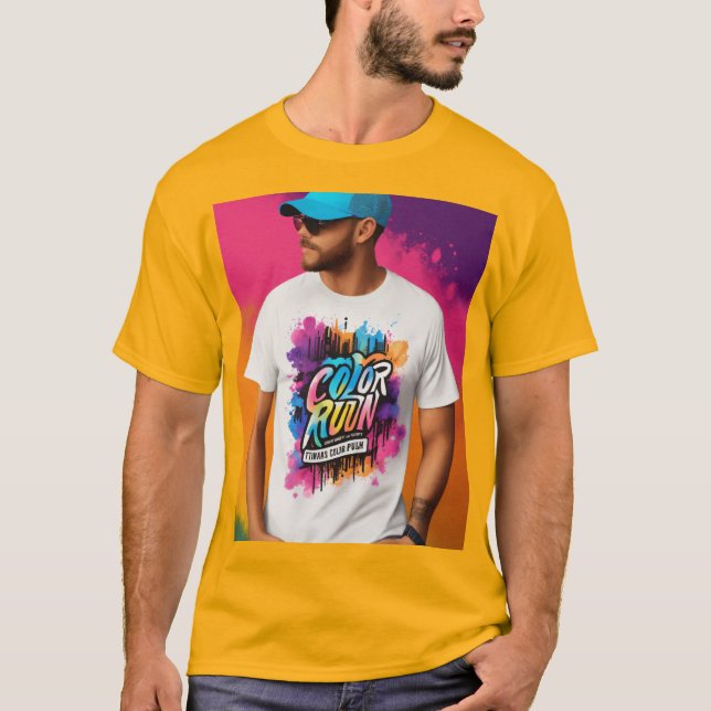 Händelsen färg springa. t shirt (Framsida)