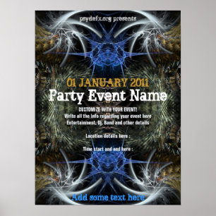 Händelsen "Fractal Scifi" i party Poster