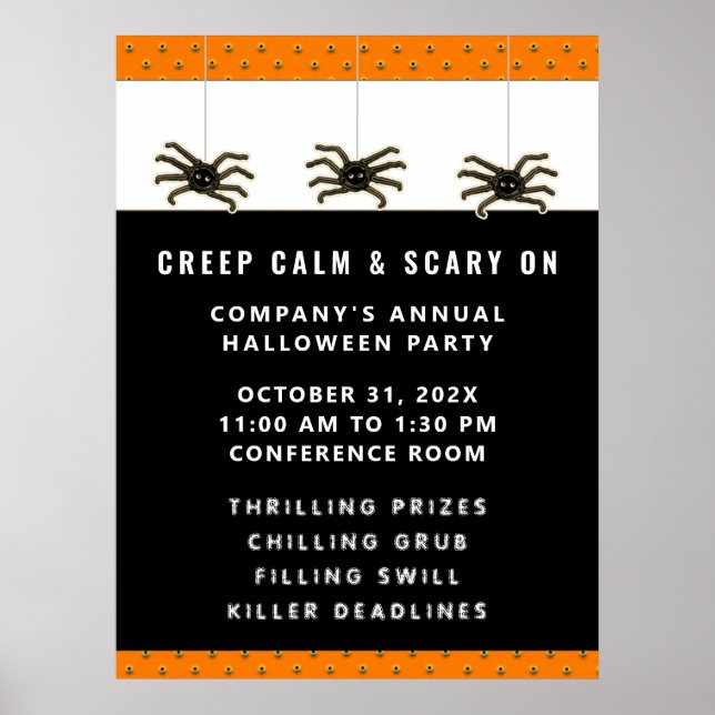 Händelsen Halloween fest Poster (Framsidan)