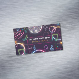 Händelsen Modern DJ Music Party Magnetiska Visitkort