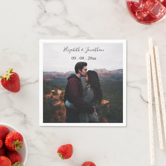 Händelsen personlig Photo Bröllop Pappersservett (Insitu)