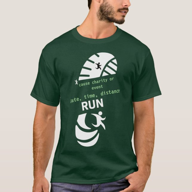 Händelsen roligt Springa orsakar välgörenhets- och T Shirt (Framsida)