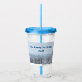 Händelsen Snowy Mountain Forest Apres Ski Bröllop Take Away Mugg