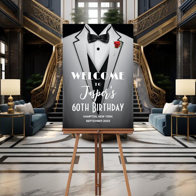 Händelsen White Tuxedo Black Tie Poster tecken (Skapare uppladdad)