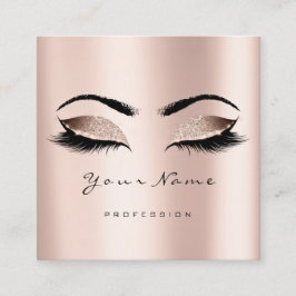 Händelseplanerare för makeup-artist Glitter Öga Fyrkantigt Visitkort