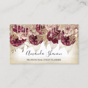 Händelseplanerare Ro Flowers Driver QR Logotyp Whi Visitkort