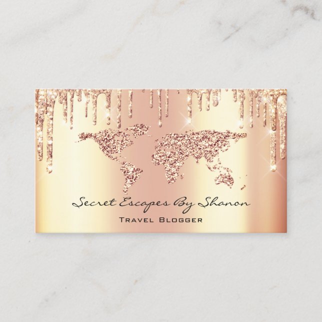 Händelseplanerare Travel Bloggare Bröllop lyxdrivr Visitkort (Framsida)