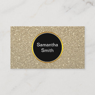 Händelseplanering för elegant Faux Glitter Guld Visitkort