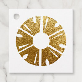 Händelseplanering för faux guldfoil Pineapple Gåvor Etiketter