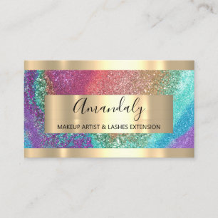 Händelseplanering för glitter Ram SPA Hair Nagel Visitkort