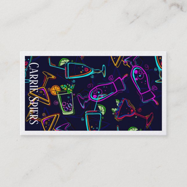 Händelser Affärskort i Bartender Visitkort (Framsida)