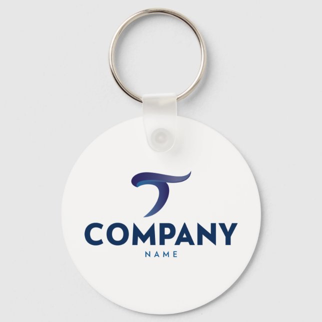 Händelser med rundad Anpassningsbar Logotyp Keycha Nyckelring (Framsida)