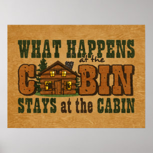 Händelser vid Cabin-Poster Poster