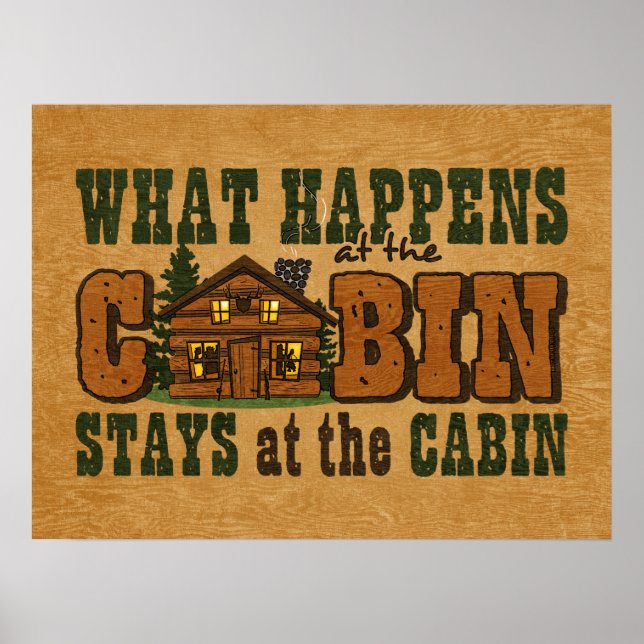 Händelser vid Cabin-Poster Poster (Framsidan)